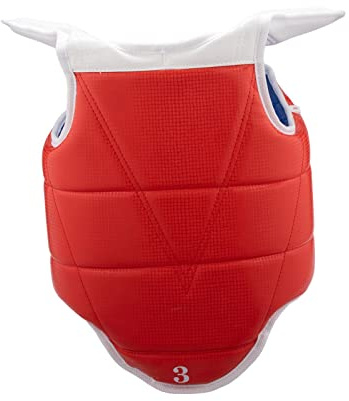 harayaa Chaleco Protector Reversible de Taekwondo, Protector de Pecho Ajustable para Mujeres, Hombres, Niños, Artes Marciales, s