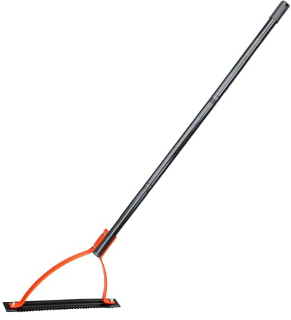 Cortador de hierba con hoja de acero afilada dentada de doble filo, látigo manual de césped, desbrozadoras manuales, herramienta de desbrozador para patio mango largo para césped de jardín, 52