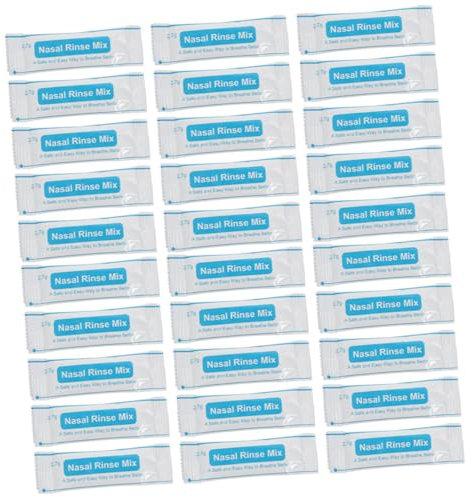 PLAFOPE 80 Piezas Sal Para Lavado Nasal Instantáneo Mezcla Para Enjuague Nasal Paquetes De Nasales Protector Para Uso Diario