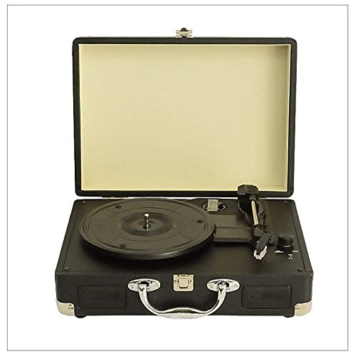 JFNHUTL Fonógrafo Gramófono Vinilo Audio Altavoz Bluetooth Portátil Tocadiscos Gramófono Vintage