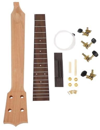 26 Tum Ukulele Halssats, Hantverk Ukulele Nacke Rostråkfingortuppsättning för Hantverk, Familjeaktivitet, Palisanderbrädan