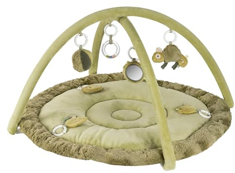 Fehn 3-D-Activity-Decke Chamäleon – Spielbogen mit 5 abnehmbaren Spielzeugen für Babys – Spiel & Spaß im Liegen, Sitzen & beim Krabbeln, für Babys und Kleinkinder ab 0+ Monaten