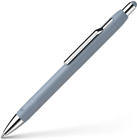 Schneider 138643 Epsilon Druckkugelschreiber (Strichstärke XB, Schreibfarbe: blau, dokumentenechte Mine) steinblau