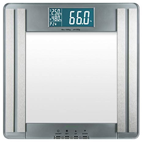Medisana PSM Bilancia Digitale per l'Analisi del Corpo fino a 180 kg, Bilancia Personale per la Misurazione del Grasso Corporeo, Acqua Corporea, Massa Muscolare e Calcolatrice BMI
