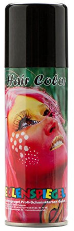 Eulenspiegel 819203 - Color Haarspray, schwarz, 125 ml, Karneval, Halloween, Mottoparty