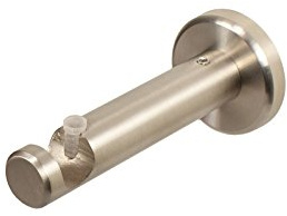 iso-design Wandhalter aus Edelstahl für 12 mm Gardinenstangen