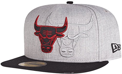New Era 59Fifty Cap - SCREENING Chicago Bulls grau - 7 5/8