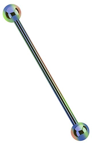 Industrial Intimate Ear Piercing 316L Steel Bar 1.6 x 32 mm Graduated