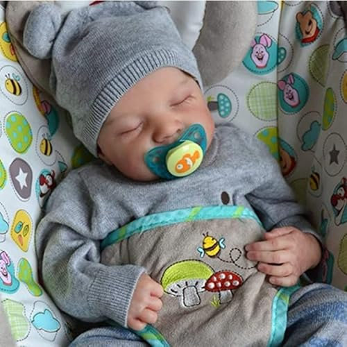 Pinky Reborn Poupée 19 Pouces 48 cm Réaliste Bebe Reborn Souple Silicone Vinyle Lifelike Mignon Nouveau-né Baby Dolls Garçon Fille Jouets