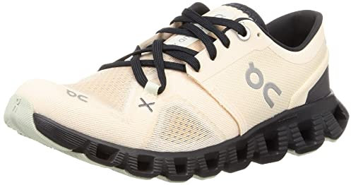On Damen Cloud X 3 Laufschuhe, Fawn/Magnet, 40.5 EU