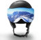 Two Horizons Skihelm Visier Schutz | Visierschutz für Skihelme mit Visier | Schützt vor Kratzern | Mikrofaser Visier Putztuch | Style with Smile | Ski Helmet Visor Cover | Visierhelm Schutz Überzug