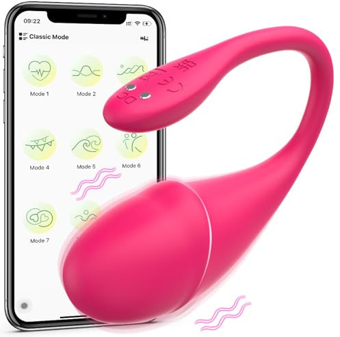 Female Wearable Vibrator, APP Remote Control Adult Sex Toys, Long Distance Remote Control G Spot Stimulator Panty Sex Toy Egg Dildo with 9 Vibration Modes for Women, Couples Adult Sex Toys & Games