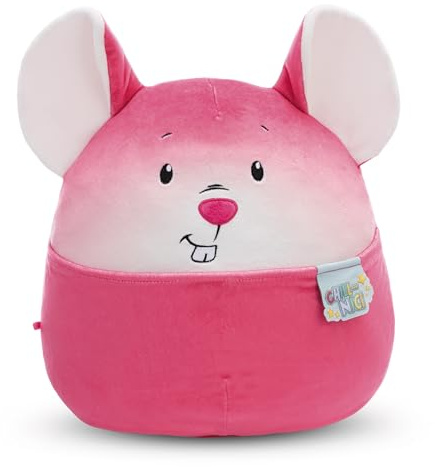NICI Doudou Chill Souris 20cm - Rose - Peluche Douce, Adorable pour câliner et Jouer, pour Enfants et Adultes, Une Excellente idée Cadeau | 61791