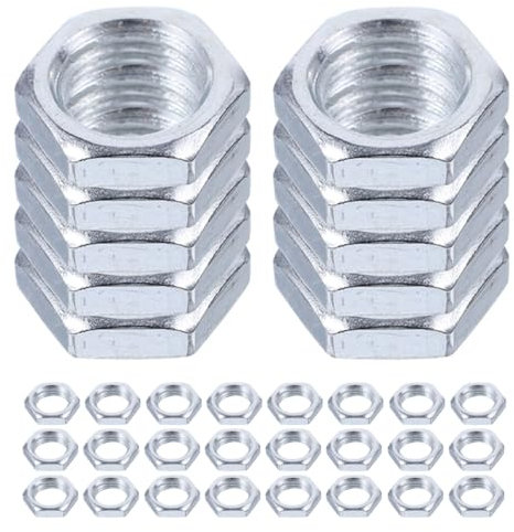 GETAJGHSD 200piezas Tuerca De Lámpara Hexagonal De Seguridad Contratuercas Varillas De Lámpara De Fijación Para Fabricar