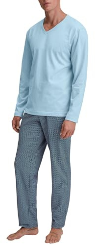 CALIDA Special Pyjama, lang Herren, aus 100% Baumwolle Aquamarine 56