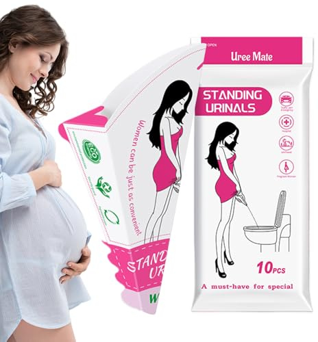 Embudo Urinario para Mujeres | Embudo Para Orinar Mujer | 10 Unidades Plegable Impermeable Antifugas Higiénico Papel Adultos Niños Senderismo Campismo Náutica