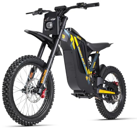 cysum Bicicletta elettrica da mountain bike V9 Ultra, batteria ad alta potenza da 48 V e 20 Ah, autonomia di 65 km, doppia sospensione, bicicletta elettrica all-terrain