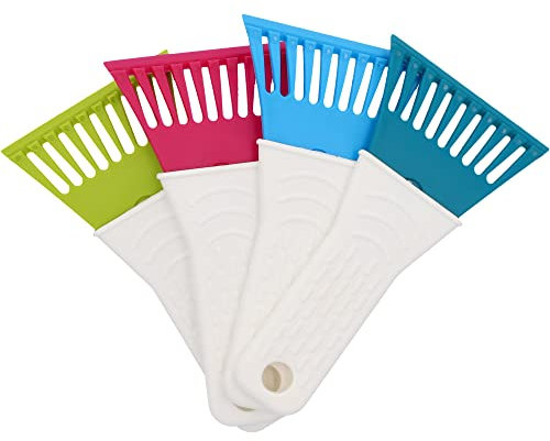 NIGRIN Eiskratzer Auto, Eisschaber „Nano“, 95 mm Präzisions-Eisschabkante, aus robustem Kunststoff, Sortiert, 1 Stück