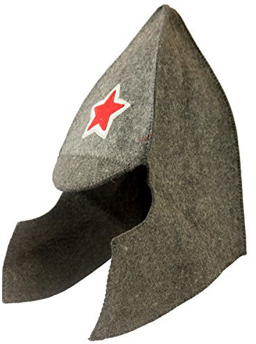 Chapeau de sauna - Modèle Étoile - 100 % coton - Bonnet de sauna en feutre pour femmes et hommes