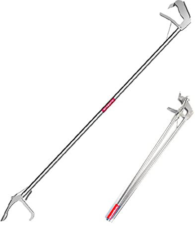 Schlangenzange, faltbar, für Reptilien, Wellenschliff, breit, 150 cm