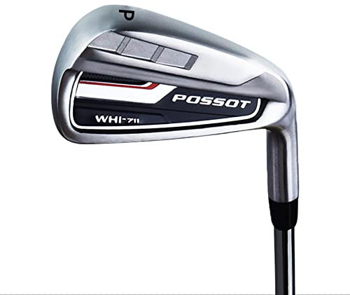 POSSOT Golf-Eisen Set für Herren (5,6,7,8,9 und Pitching Wedge oder Golf Hybrid Rechtshänder mit Regular Flex Steel Shaft, Silber)