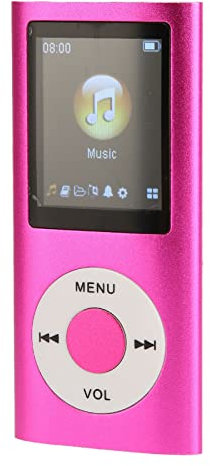 Lecteur MP3, Lecteur de Musique avec écran LCD 1,8 Pouces, Lecteur Bluetooth MP4, Lecture Vidéo Intégrée/radio FM/enregistreur Vocal/lecteur de Livre électronique, Temps de Lecture 8H, Prend en Charge