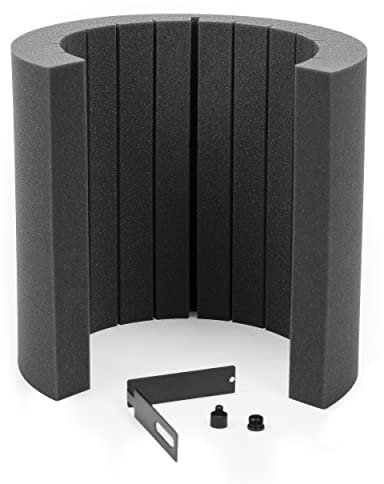 ACOUSPANEL Schermo Isolante per Microfono Pannello Fonoassorbente del Microfono in Schiuma Acustica Schermo di Isolamento Regolabile Cabina Insonorizzata di Registrazione Portatile