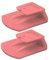 Generico Deux pièces clip support compatible avec Telepass Slim et compatible avec MooneyGo. Disponible en 6 couleurs (rouge pastel)