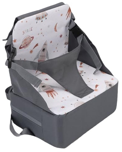 Siège de Booster pour Tout-petit pour Table à Manger, Haute de Chaise de Cuisine pour Chaise de Cuisine avec Dossier et Sangles Réglables pour bébé Alimentaire