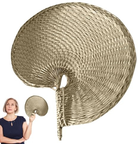 Abanicos de rafia tejida, decoración de paja hecha a mano, abanico de hoja de palma, artesanía natural con acabado de textura rústica, colgante de pared tropical para eventos de verano, boda, arte