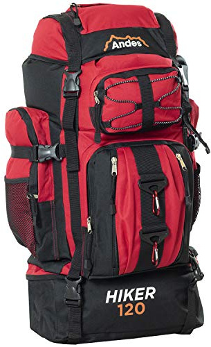 Andes 120L Hiker Backpack Extra Large Hiking/Camping Luggage Rucksack