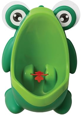 Dreambaby Pee-Pod - Orinal con objetivo giratorio. Entrenador de inodoro ideal para niños, color verde