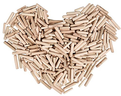 FOROREH 500er Holzdübel Set, Langholzdübel Dübel Buche für Möbel, Wooden Dowels φ6*30mm/ φ8*40mm / φ10*40mm