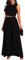 VERWIN Damen-Overall, Patchwork-Overlay, verziert, einfarbig, hohe Taille, ärmellos, Schwarz, XX-Large