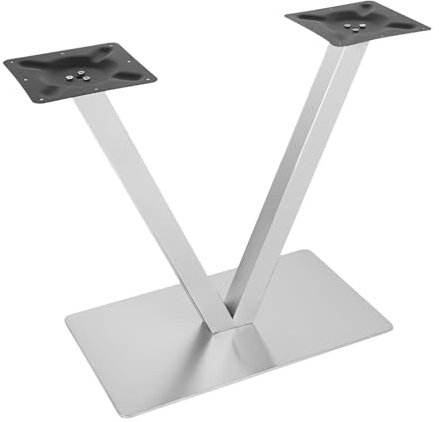 Edelstahl Tischfuß, 70cm Tischbein Möbelfuß, V Untergestell Tischfuß Bistrotisch, Tischbeine für Couchtisch Sitzbank