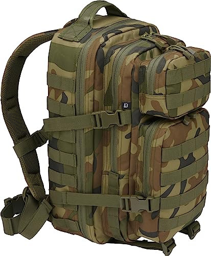 Brandit Individual Wear Unisex Assault Rucksack, Woodland, Größe M, Waldland, Medium, Classic