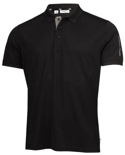 Calvin Klein Herren Club Golf leichtes Poloshirt - Schwarz - M