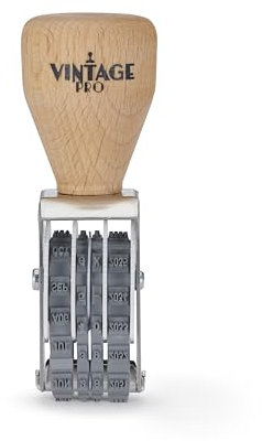 COLOP Vintage Pro Heavy Duty Date Stamp, US Format MMM-DD-YYYY, for Business and Office, 1/16” or 1.6mm Impression Size (1/16)