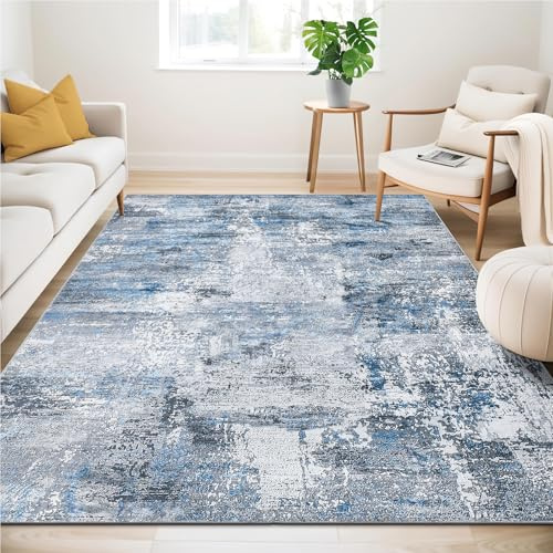 Teppich 200 x 300cm,Waschbarer Modern Abstrakt Wohnzimmer Teppisch