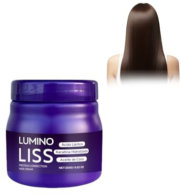 Eazerom Naturale Per Capelli, Crema Lisciante per Capelli, | Crema Setosa e Lucida,apelli Straightening Cream, Anti-Frisottis Balsamo Lisciante Proteico,Crema Stirante Per Capelli