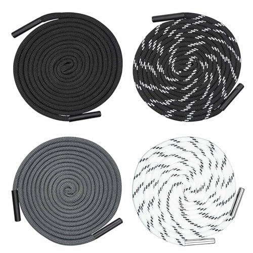 4 Pcs Waist Drawstring Cord, Extra Long Trouser Drawstring Cord, 162cm Long Encrypted Cotton Ropes with Metal Tips, Ideal for Hoodies Sweatpants Jackets Bags, 4 Colors for All Your Fashion DIY Needs