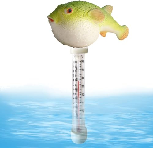 Termómetro Para Agua - Termómetro Animales Dibujados Para Bañeras De Hidromasaje | Termómetro Grande Para Piscina Accesorio Hogar Interior Exterior Spa Fuente Caliente Baño Familia Lago Bañera