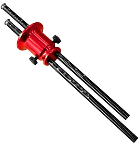 Calibro di Marcatura in Legno, Truschino per Marcatura in Falegnameria, Misuratore Doppia Scala Per Progetti Camera Armadio Casa Mobili