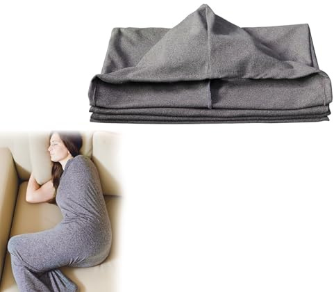 Compression Sleep Sack for Adults,Ultra-Lightweight Wearable Blanket for Stress & Anxiety Relief,Grey 360° Wrap Wearable Sleep Pod,Soft and Comfortable Blanket, Blanket with Hug Pressure Therapy (M)