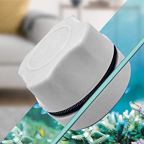 Yctze Eficiente Rium Glass Rium ER B Raspador de Algas para Accesorios de Pescado Negro (White)