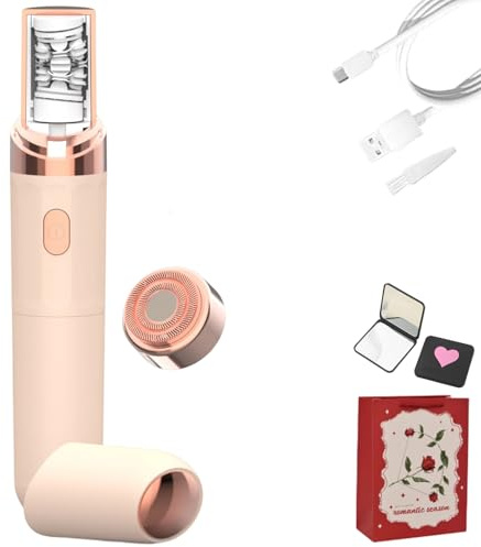 Epilsmooth Pro - Epilateur Visage Femme, Epil Smooth épilateur Visage Facial Femmes électrique 2 En 1, USB Rechargeable Avec Lumière LED Intégrée Pour Epilation Sourcil Visage (1PC-B)