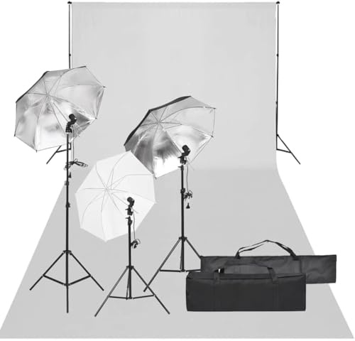 Sophrelle Kit de Estudio fotográfico con Set de Luces y Fondo Negro,3094716