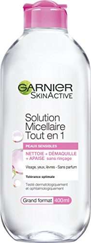 Garnier Skin Active Solution Micellaire Tout En 1 Peaux Sensibles Grand Format 400 ml - Lot de 2