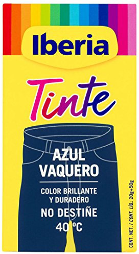 Iberia - Tinte Azul Vaquero para ropa, 40°C
