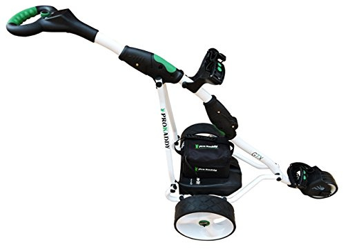 Pro Kaddy Carro de Golf eléctrico Modelo D3GTX Blanco con batería de 33 amp